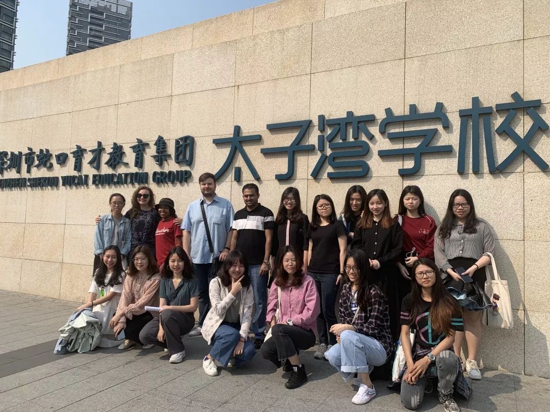 tesoc students of sfl visit taiziwan middle school